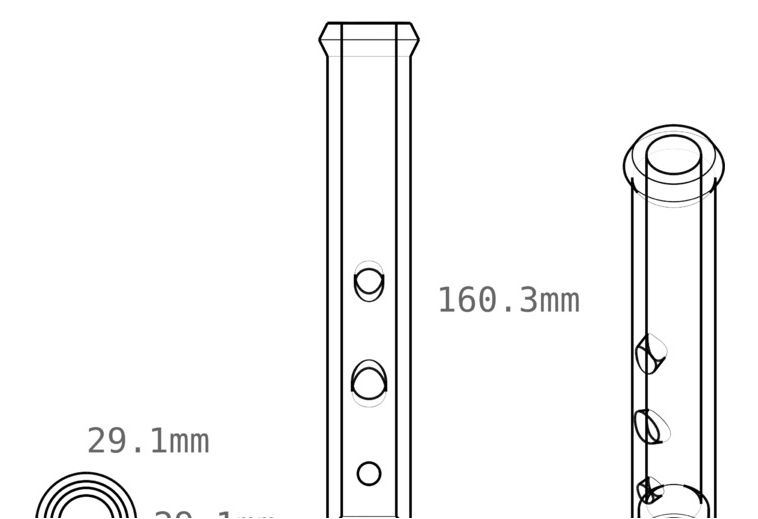 豎笛3D打印模型