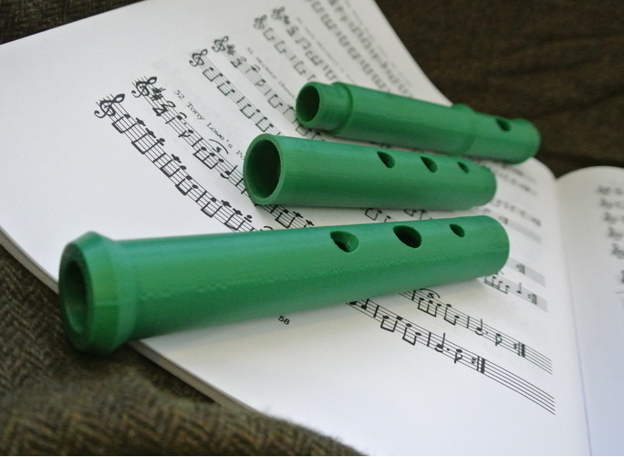 豎笛3D打印模型