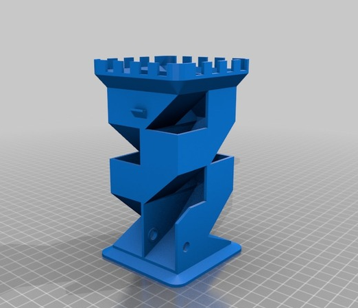 混音折疊骰子架3D打印模型