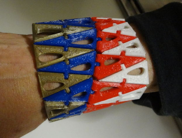 幾何手鐲3D打印模型