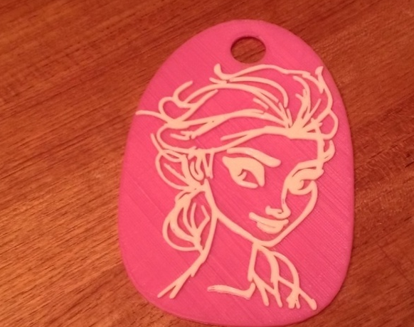 冰雪女王掛墜3D打印模型