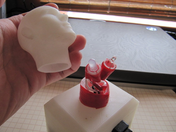 人頭燈具3D打印模型