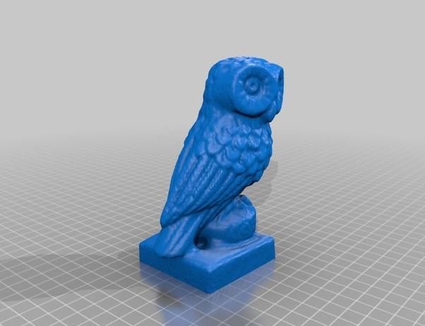 貓頭鷹3D打印模型