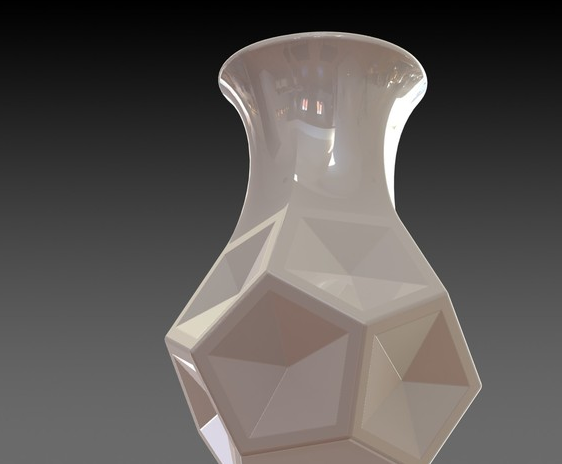 幾何花瓶3D打印模型