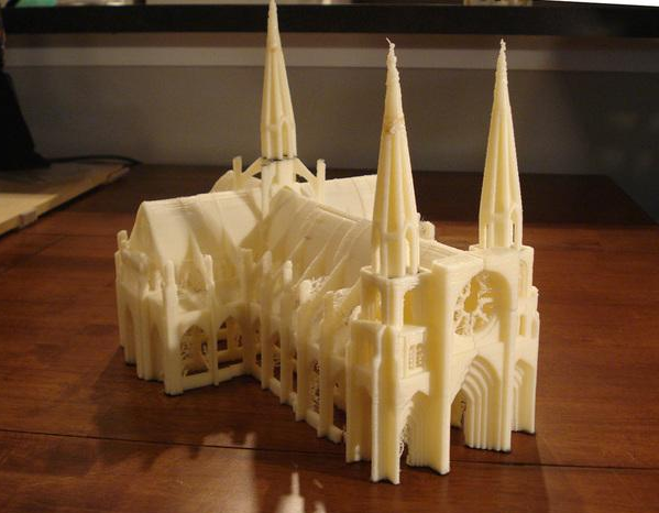 哥特式教堂3D打印模型
