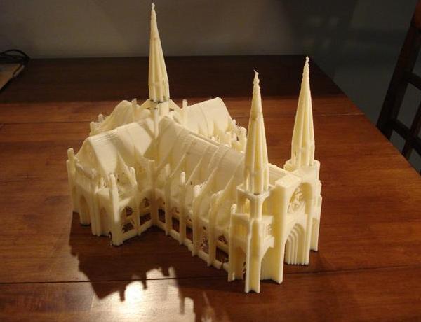 哥特式教堂3D打印模型
