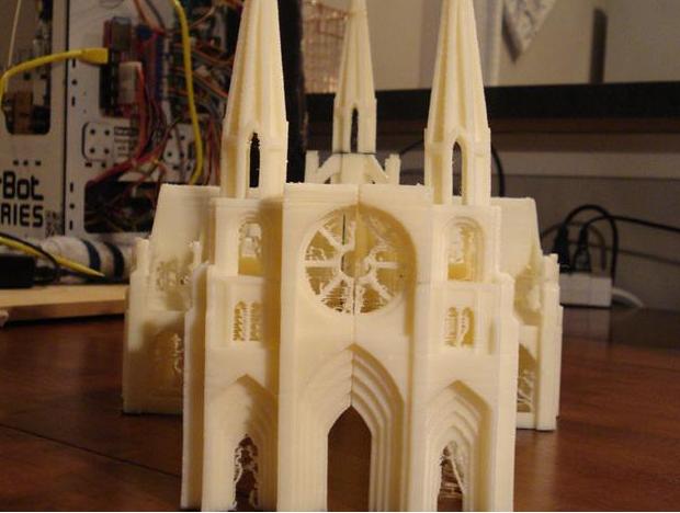 哥特式教堂3D打印模型