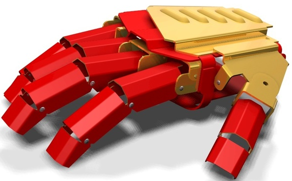 DC蝙蝠俠鈑金手套3D打印模型