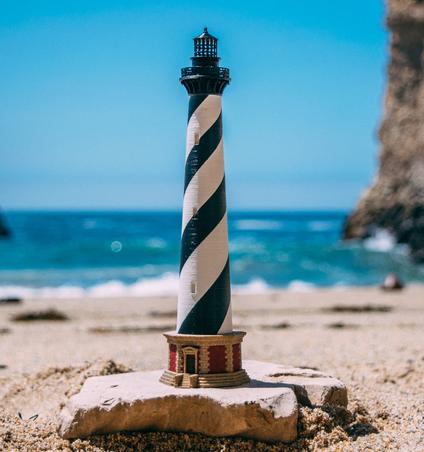 哈特拉斯角燈塔3D打印模型