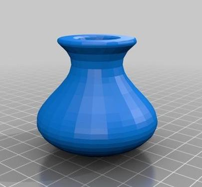 椎體花瓶3D打印模型