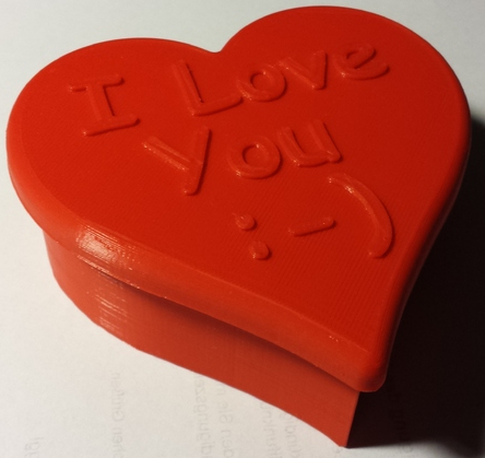 心形收納盒 3D打印模型