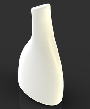 陶瓷曲狀花瓶3D打印模型