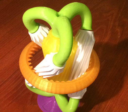 雙曲線行星齒輪3D打印模型