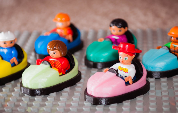 樂高積木碰碰車3D打印模型