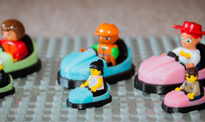 樂高積木碰碰車3D打印模型