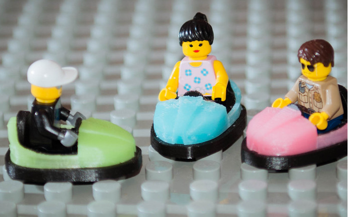 樂高積木碰碰車3D打印模型