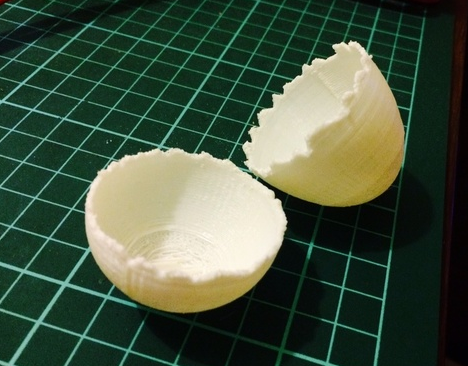 裂紋蛋3D打印模型
