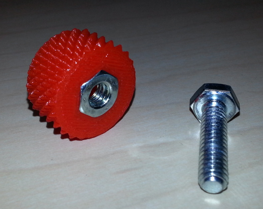 直徑滾花旋鈕3D打印模型