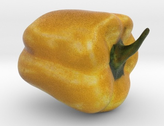 黃色甜椒3D打印模型