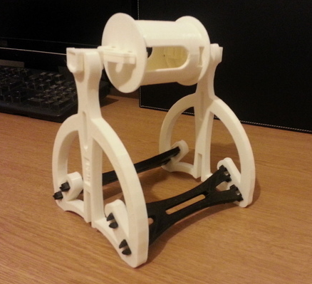 卷筒滑輪線軸架3D打印模型