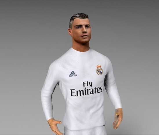 世界杯C羅3D打印模型