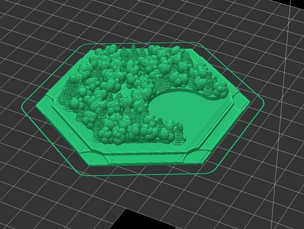 3D戰(zhàn)棋游戲地圖3D打印模型
