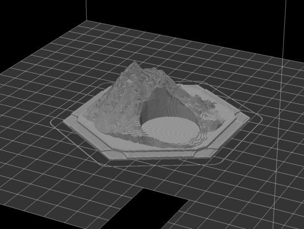 3D戰(zhàn)棋游戲地圖3D打印模型
