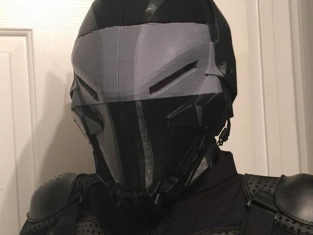 蝙蝠俠阿甘騎士可穿戴頭盔3D打印模型