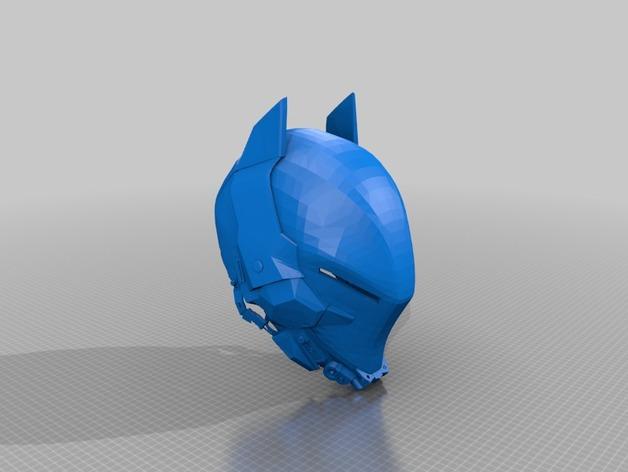 蝙蝠俠阿甘騎士可穿戴頭盔3D打印模型