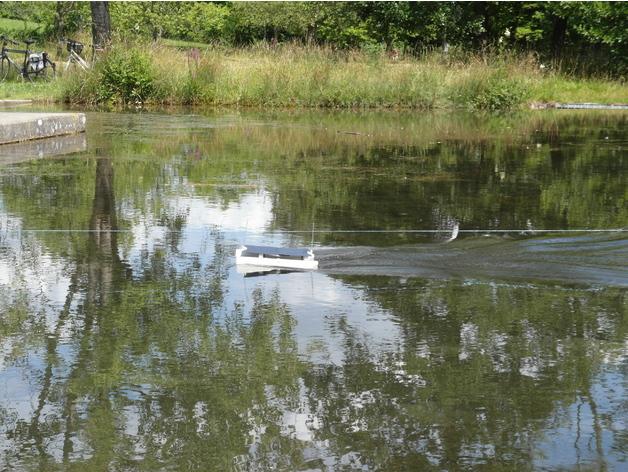 太陽能游艇3D打印模型