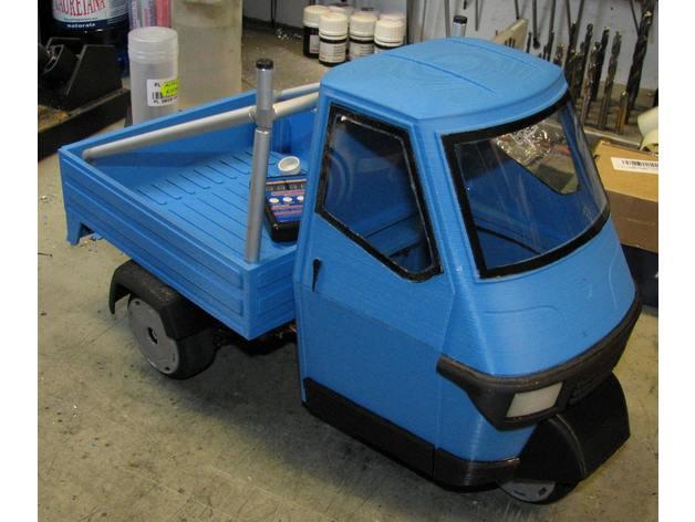 三輪貨車3D打印模型