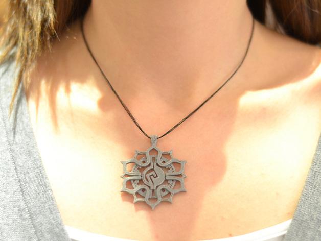 太陽(yáng)項(xiàng)鏈3D打印模型