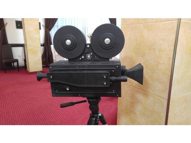 復(fù)古攝像機(jī)3D打印模型