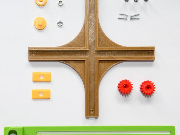 可調(diào)橢圓繪畫板3D打印模型