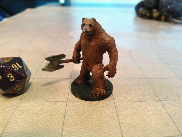 桌游陸地動物3D打印模型