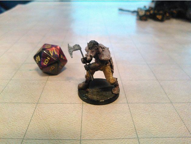 桌游陸地動物3D打印模型