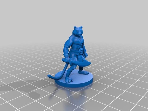 桌游陸地動物3D打印模型