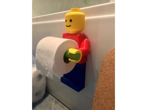 樂高人卷紙支架3D打印模型