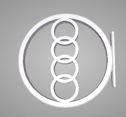 奧迪標志3D打印模型