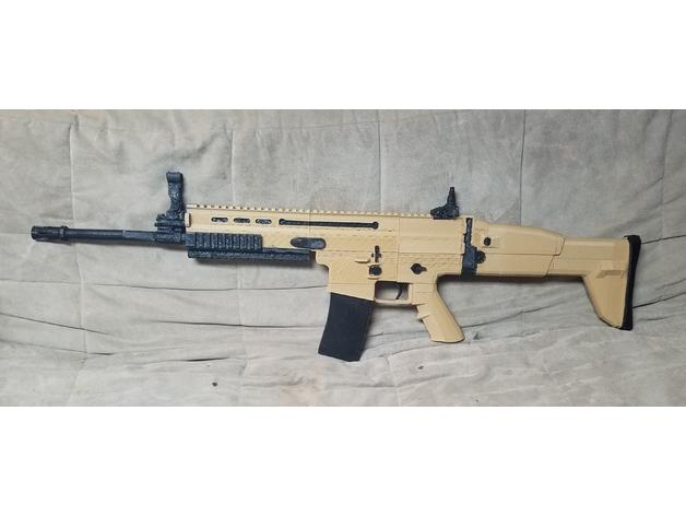 絕地求生scar步槍3D打印模型