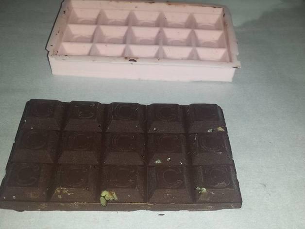 方塊巧克力模具3D打印模型
