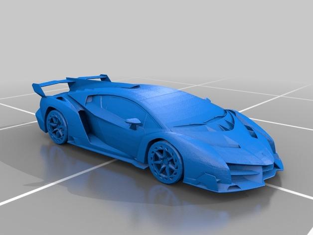 蘭博基尼Veneno3D打印模型
