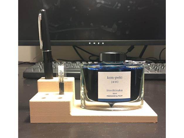 桌面鋼筆收納板3D打印模型