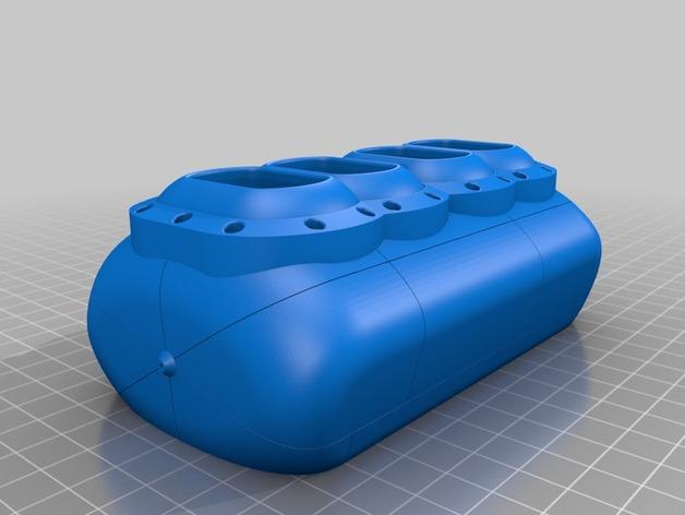 蒸汽朋克燈鐘框架3D打印模型