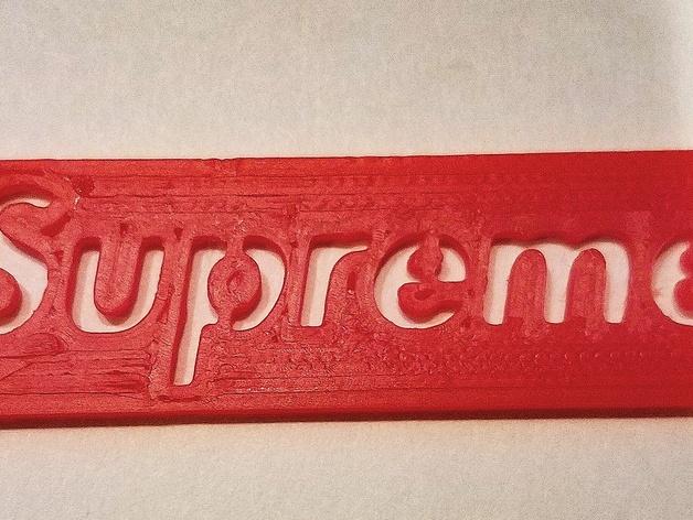 Supreme鑰匙環(huán)3D打印模型