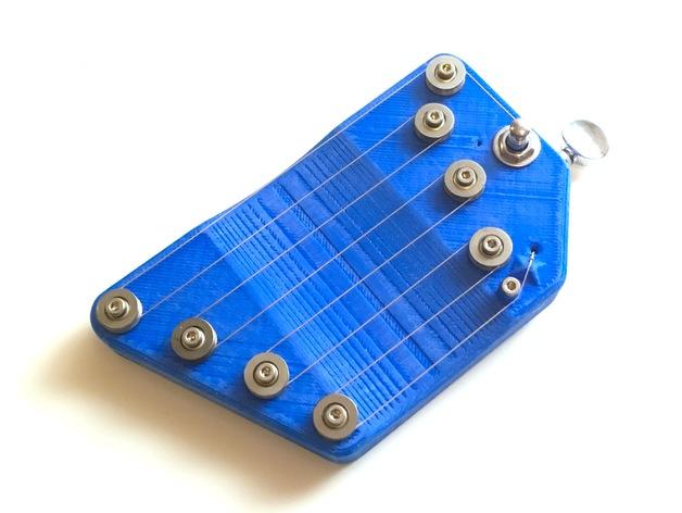 短管豎琴3D打印模型