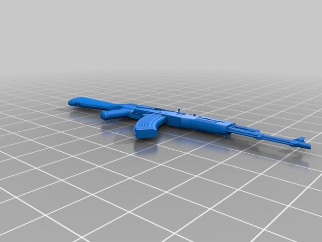 絕地求生AK-47步槍3D打印模型