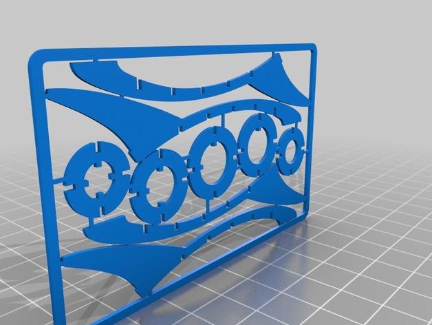 組裝玩具火箭3D打印模型