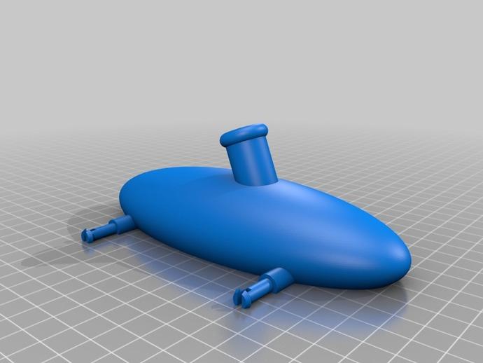 氣球賽車3D打印模型