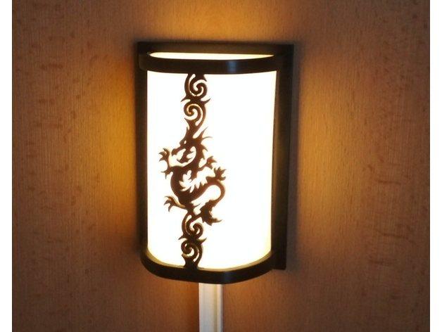 中國(guó)傳統(tǒng)圖案燈罩3D打印模型